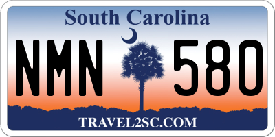 SC license plate NMN580