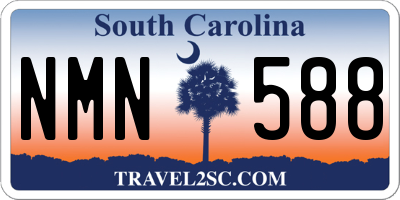 SC license plate NMN588
