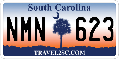 SC license plate NMN623