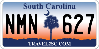 SC license plate NMN627