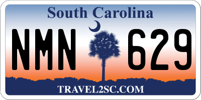 SC license plate NMN629