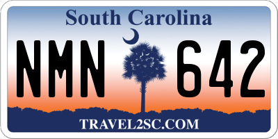 SC license plate NMN642