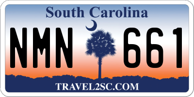 SC license plate NMN661