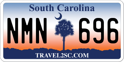 SC license plate NMN696