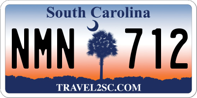 SC license plate NMN712