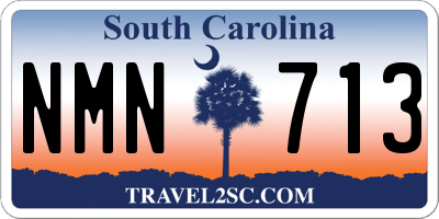 SC license plate NMN713