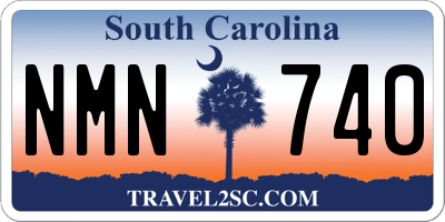 SC license plate NMN740