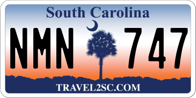 SC license plate NMN747
