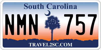 SC license plate NMN757