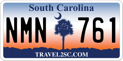 SC license plate NMN761