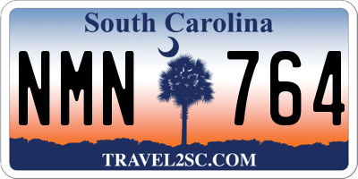 SC license plate NMN764