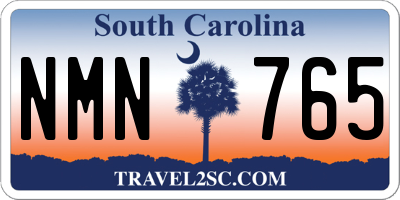 SC license plate NMN765