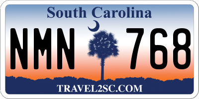 SC license plate NMN768