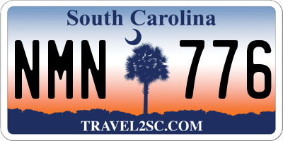 SC license plate NMN776