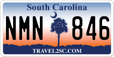 SC license plate NMN846