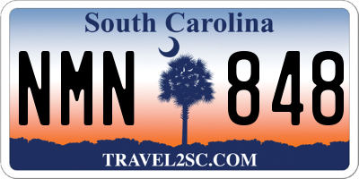 SC license plate NMN848