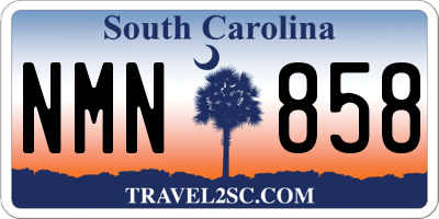 SC license plate NMN858