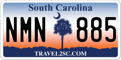 SC license plate NMN885