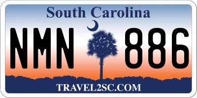 SC license plate NMN886