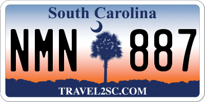 SC license plate NMN887