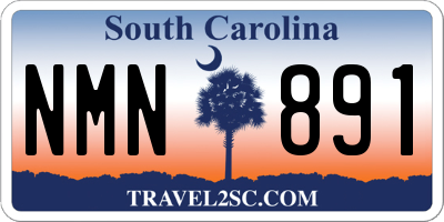 SC license plate NMN891