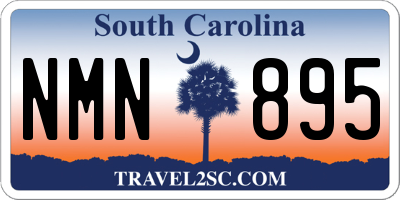 SC license plate NMN895