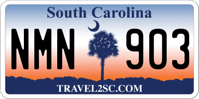 SC license plate NMN903