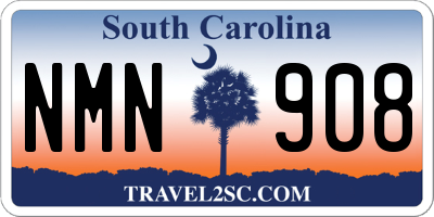 SC license plate NMN908