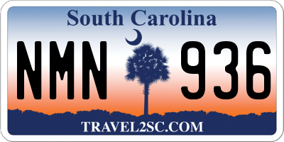 SC license plate NMN936