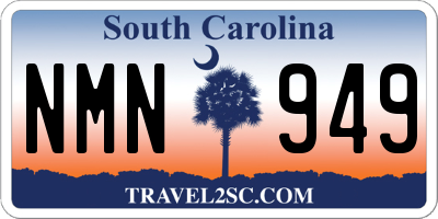 SC license plate NMN949