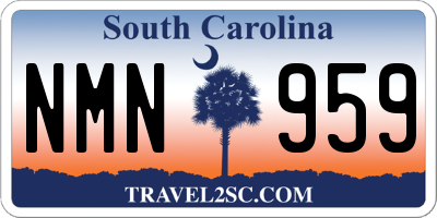 SC license plate NMN959