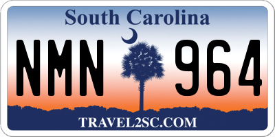 SC license plate NMN964