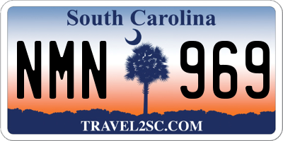 SC license plate NMN969
