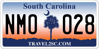 SC license plate NMO028