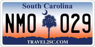 SC license plate NMO029