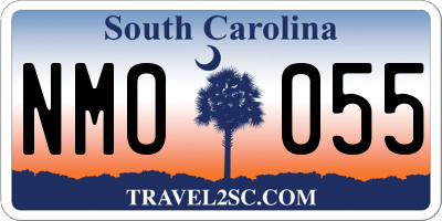 SC license plate NMO055