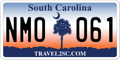 SC license plate NMO061