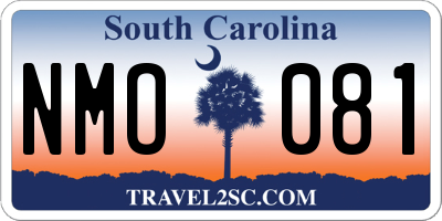 SC license plate NMO081