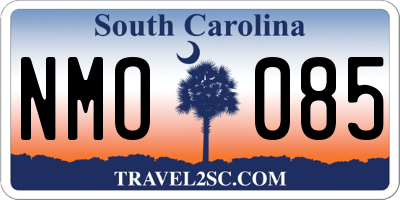 SC license plate NMO085