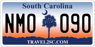 SC license plate NMO090