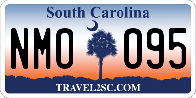 SC license plate NMO095