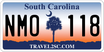 SC license plate NMO118