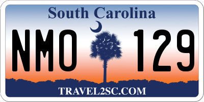 SC license plate NMO129