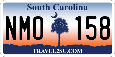 SC license plate NMO158