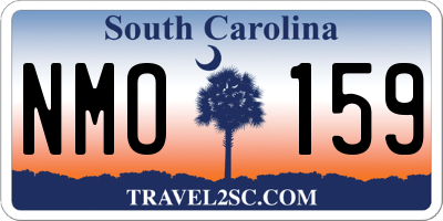 SC license plate NMO159