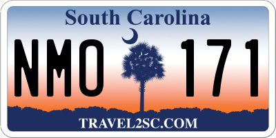 SC license plate NMO171