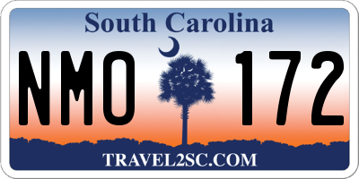 SC license plate NMO172