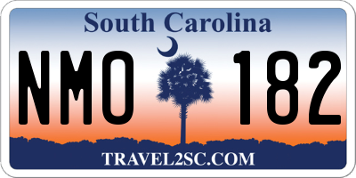 SC license plate NMO182