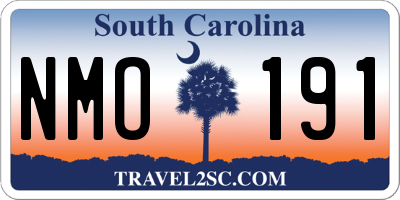 SC license plate NMO191