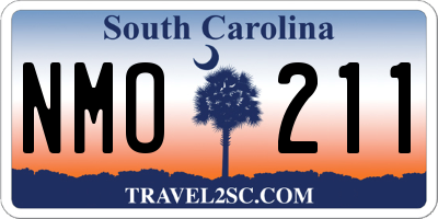 SC license plate NMO211
